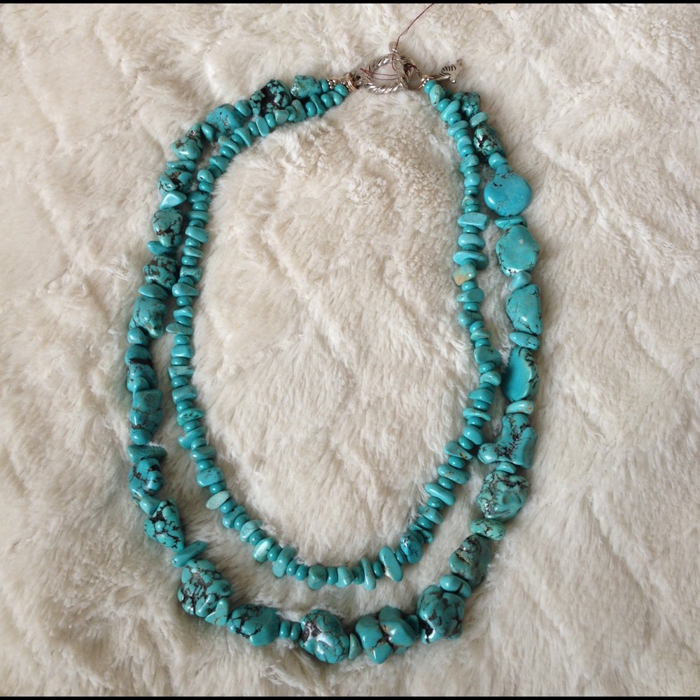 GENUINE BISBEE TURQUOISE double strand necklace
